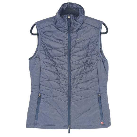 Skhoop Irene Vest Quilted Insulated Primaloft Puffer Blue Women's Size L Large - Picture 1 of 9